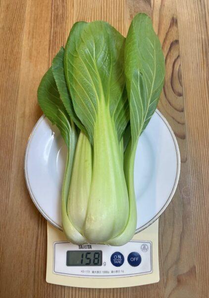 一株158gの青梗菜