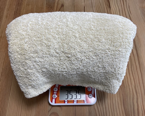 バスタオルの重さ